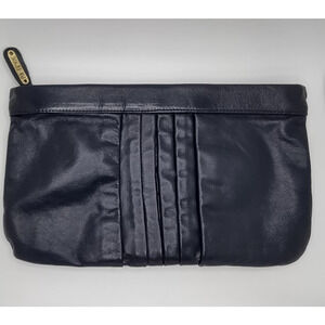 Vintage Bill Dorf black metallic clutch purse